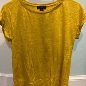 Jcrew shirt sleeves top, mustard color, xs